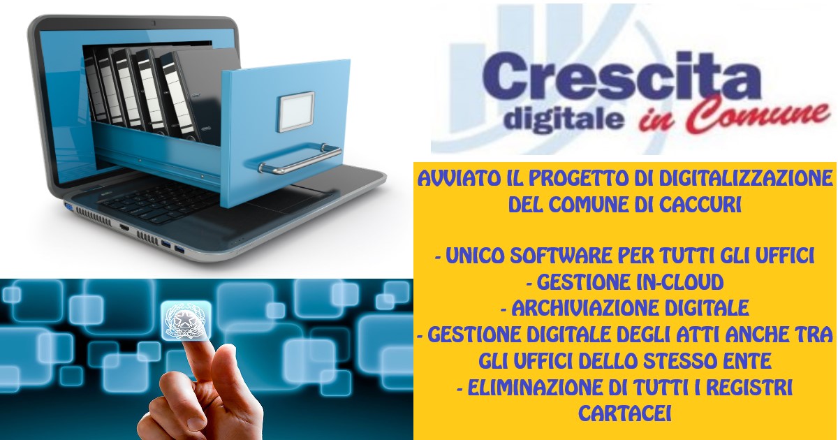 IL COMUNE DI CACCURI DIVENTA DIGITALE